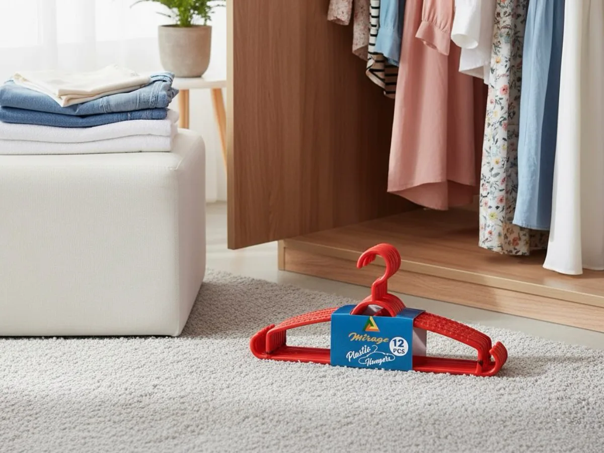 Ruang keluarga rapi dengan rak penyimpanan dan barang tertata yang mendukung kebiasaan hidup teratur